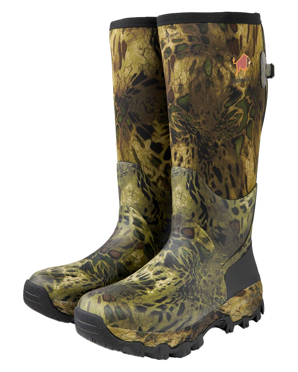 Prym1 Woodlands coloured Gateway1 Woodwalker 18" 4mm Wellingtons on White background