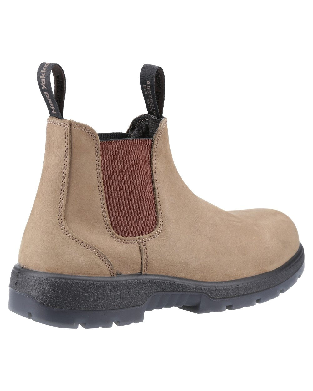Crazyhorse Coloured Hard Yakka Brumby Non-Safety Dealer Boots on White Background