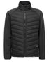 Black Coloured Hard Yakka Mens Apex Hybrid Jacket on White Background