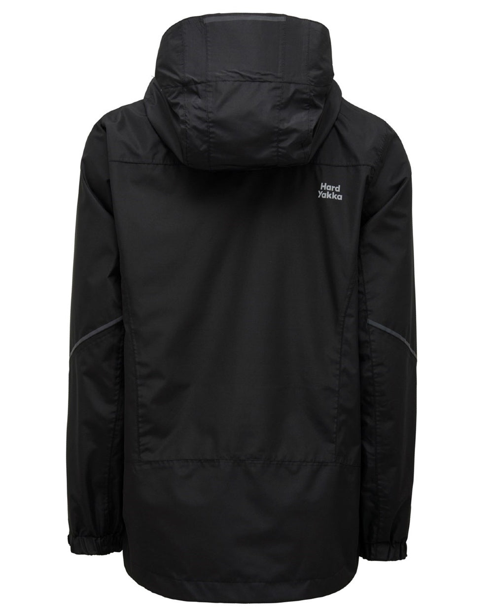 Black Coloured Hard Yakka Mens Orbit Waterproof Jacket on White Background