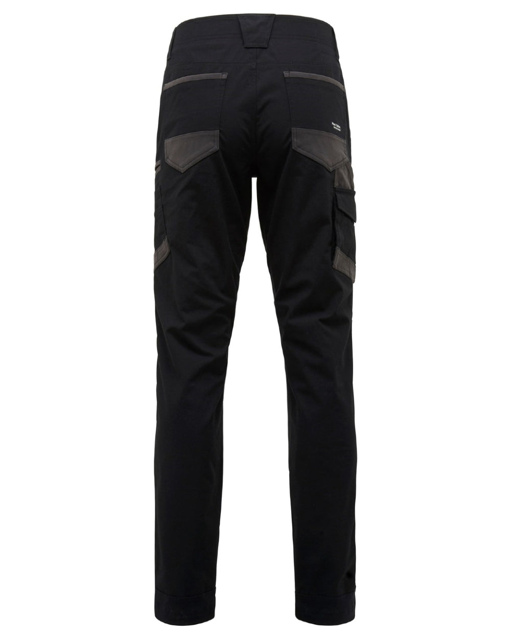 Black Coloured Hard Yakka Mens Raptor Active Trousers on White Background