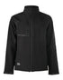 Black Coloured Hard Yakka Mens Toughmaxx Water Resistance Jacket on White Background