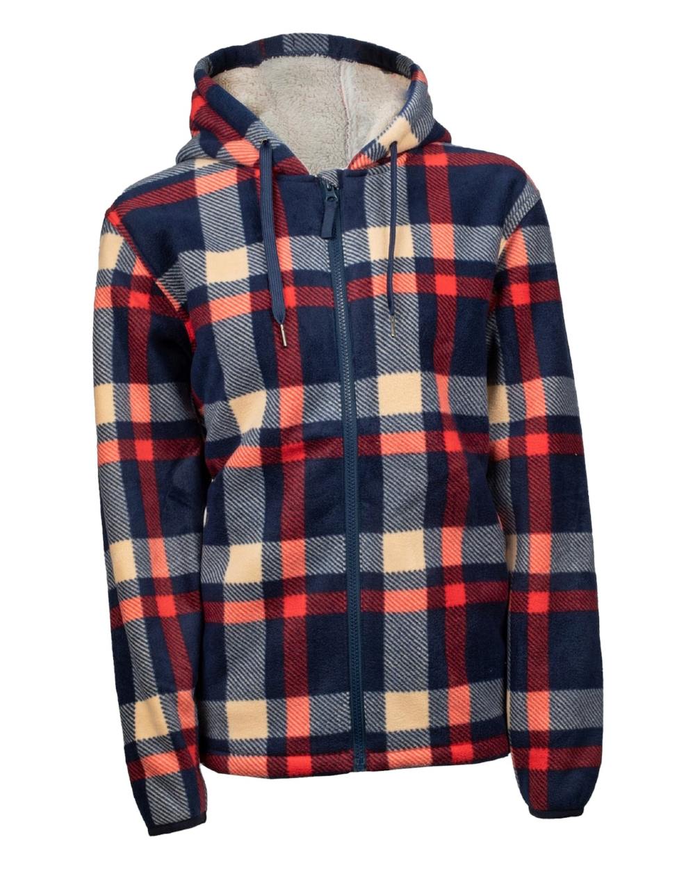 Multi Coloured Hard Yakka Womens Check Zoodie on White Background