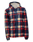 Multi Coloured Hard Yakka Womens Check Zoodie on White Background