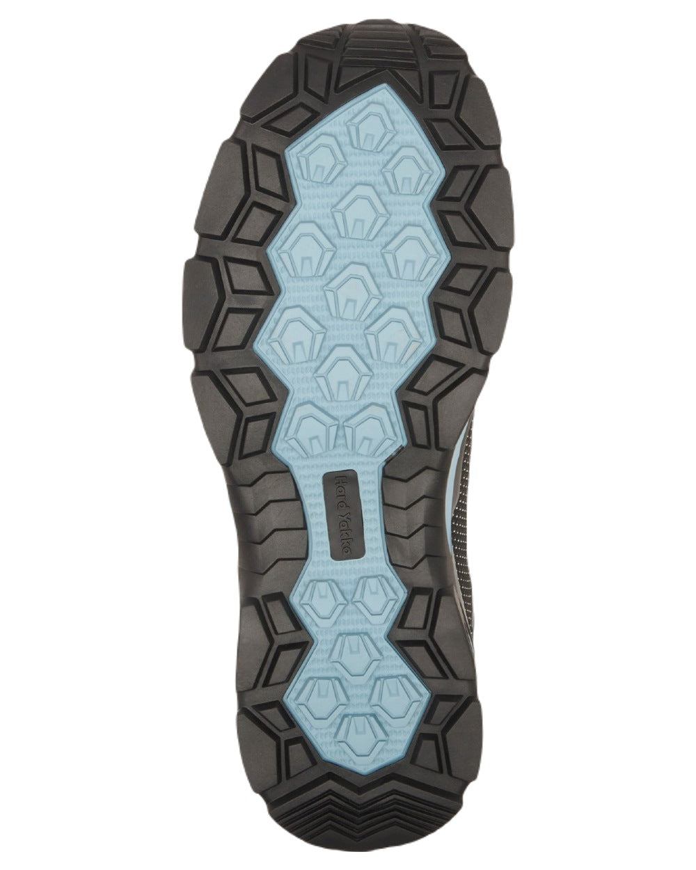 Black Blue Coloured Hard Yakka Womens Icon Safety Trainers on White Background
