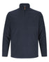Navy coloured Hoggs of Fife Islander 1/4 Zip Micro Fleece Shirt on white background