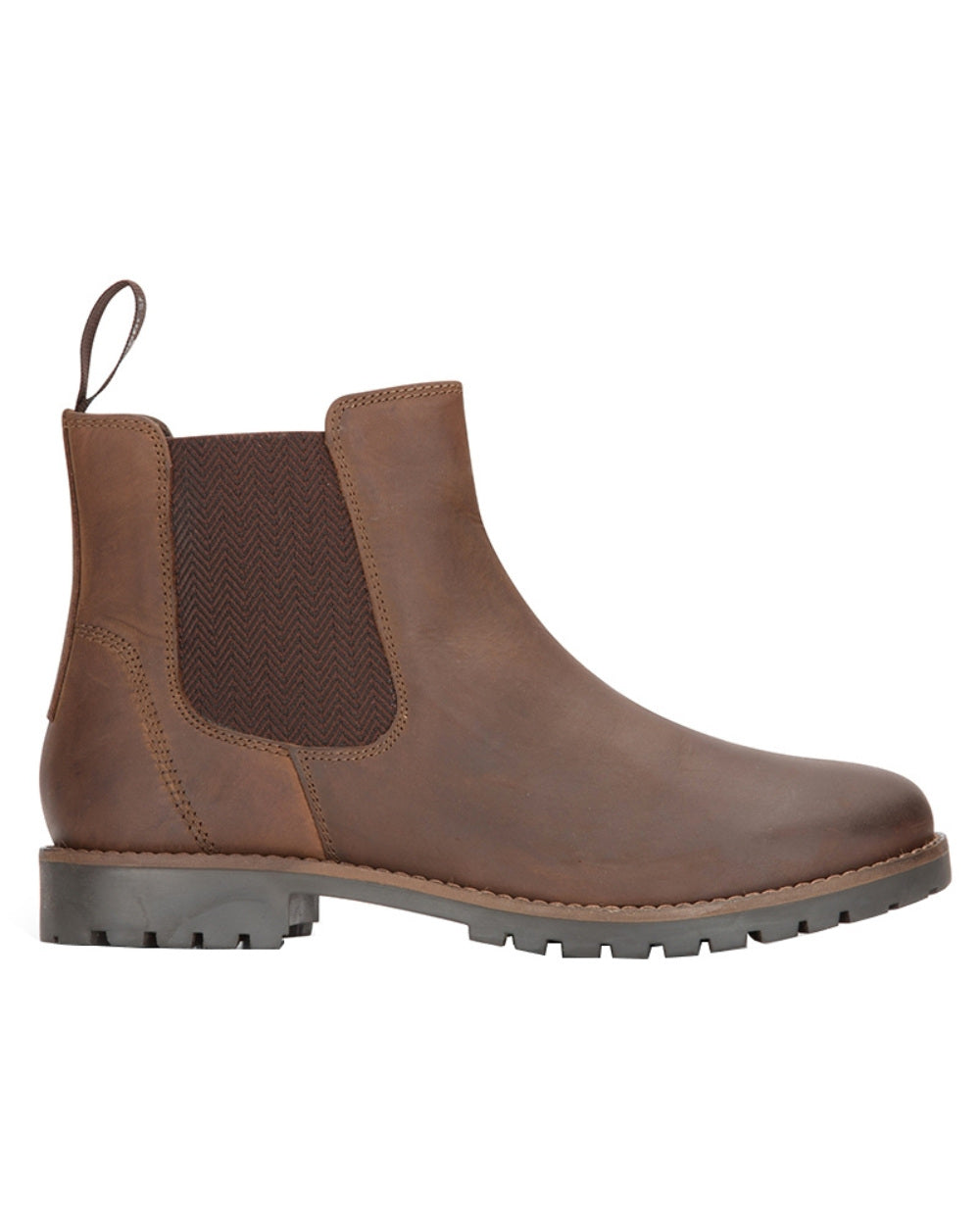 Brown Coloured Hoggs of Fife Ladies Jodhpur Dealer Boots On A White Background