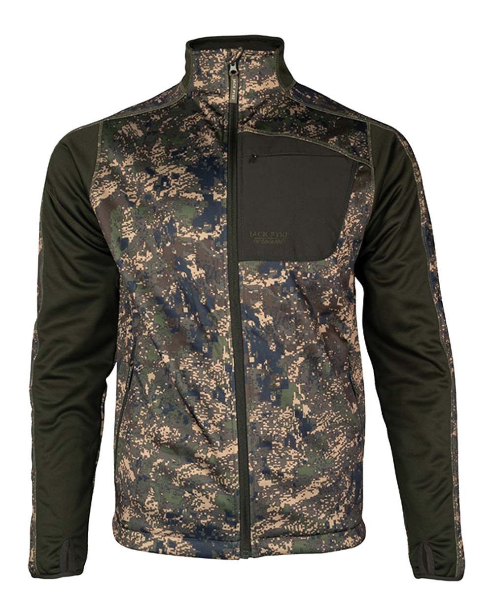 Digicam coloured Jack Pyke Ashcombe Technical Fleece on White background