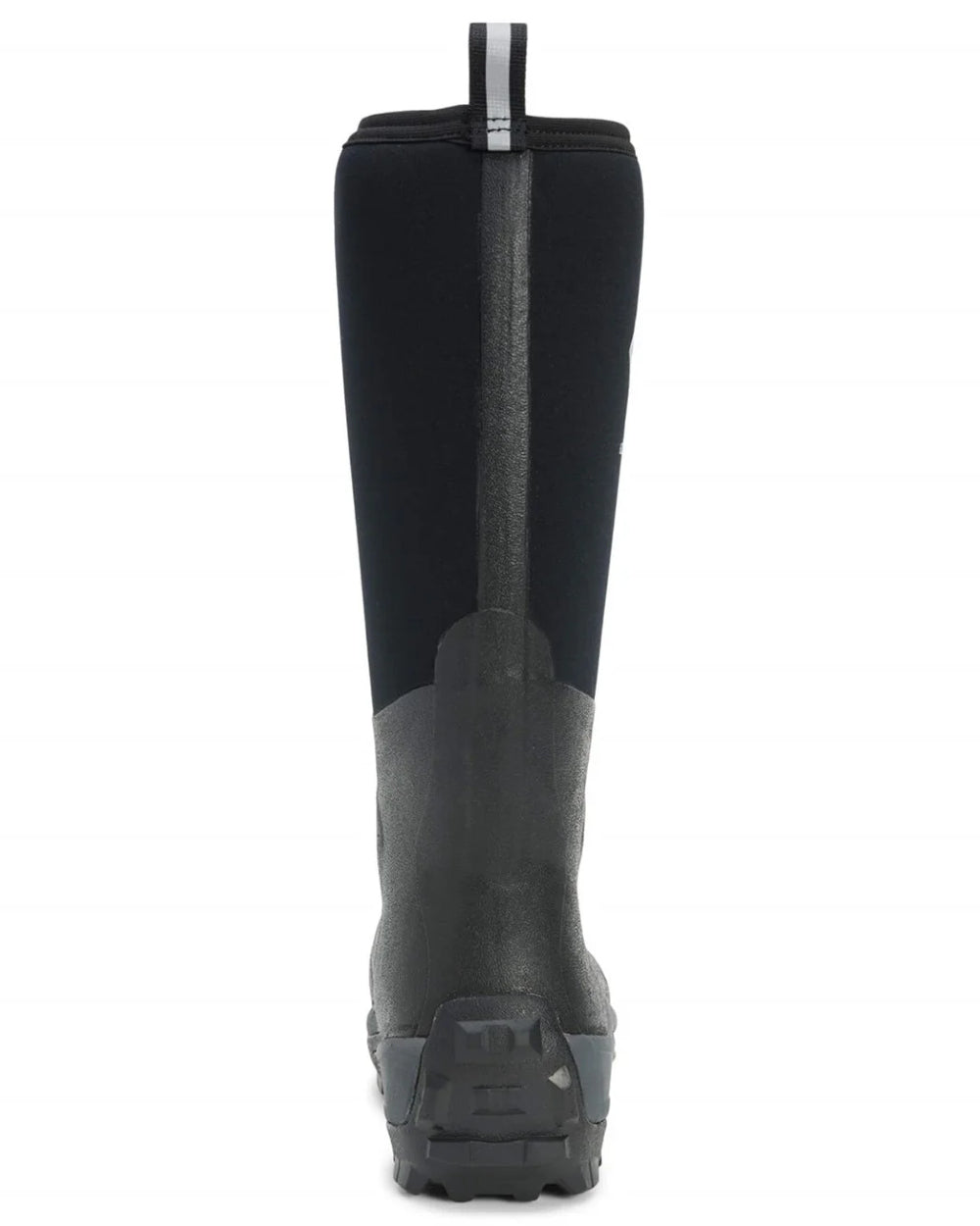 Black Coloured Muck Boots Arctic Sport Tall Wellingtons On A White Background