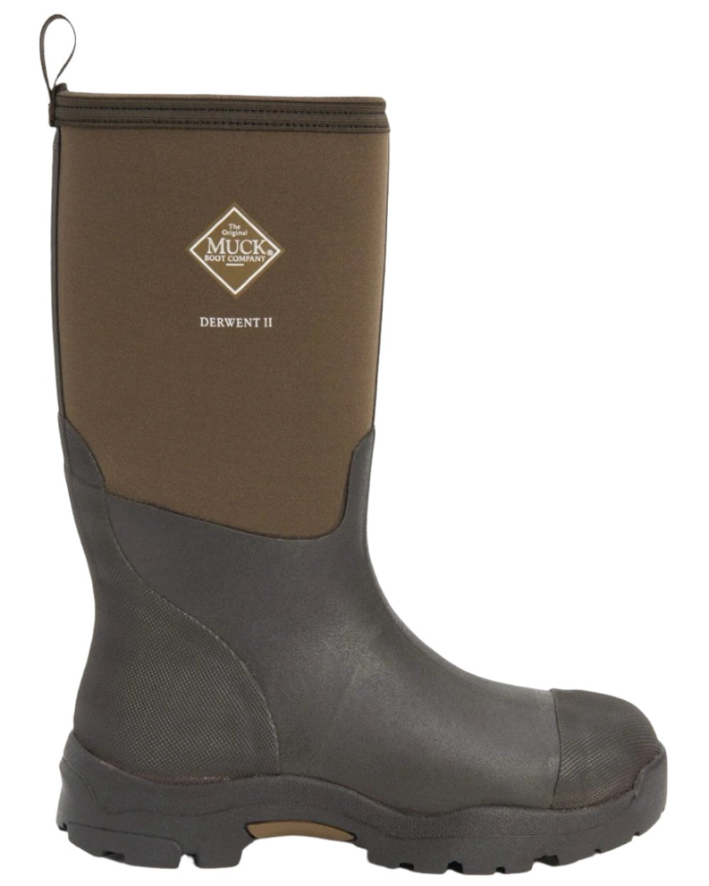 Bark Coloured Muck Boots Derwent II Wellingtons On A White Background