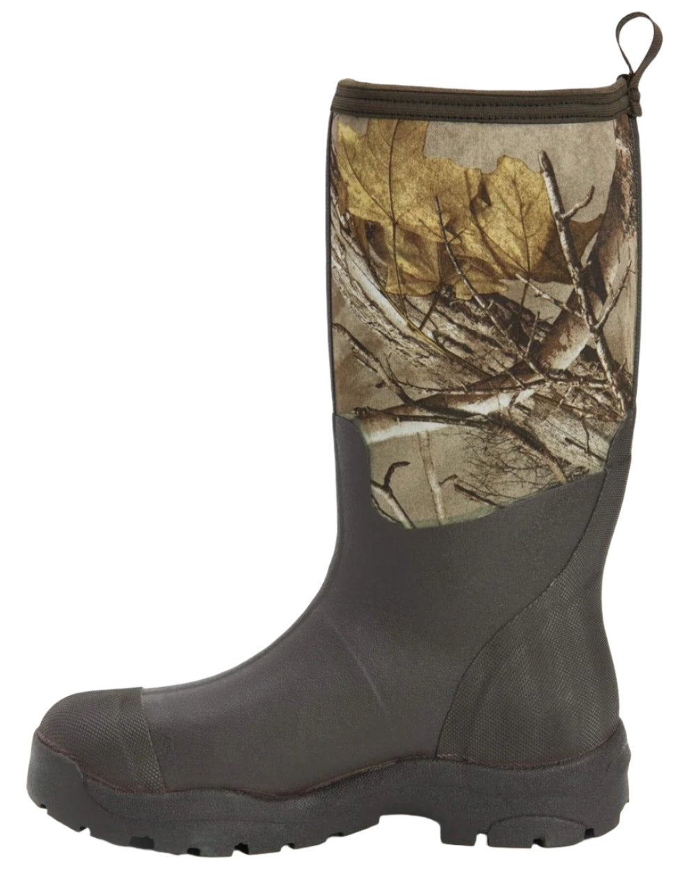 Camo Print Coloured Muck Boots Derwent II Wellingtons On A White Background