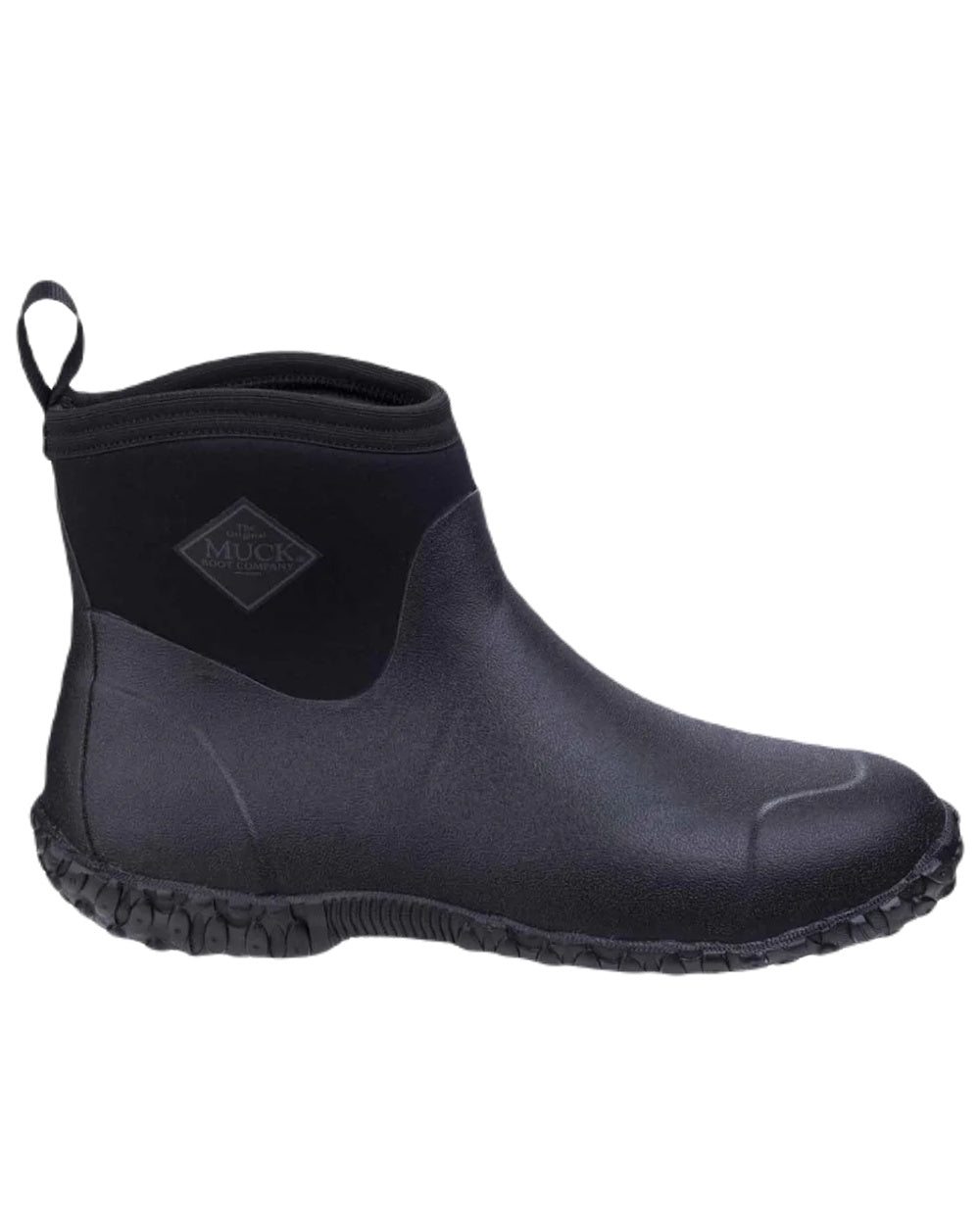 Black Coloured Muck Boots Mens RHS Muckster II Ankle Boots On A White Background