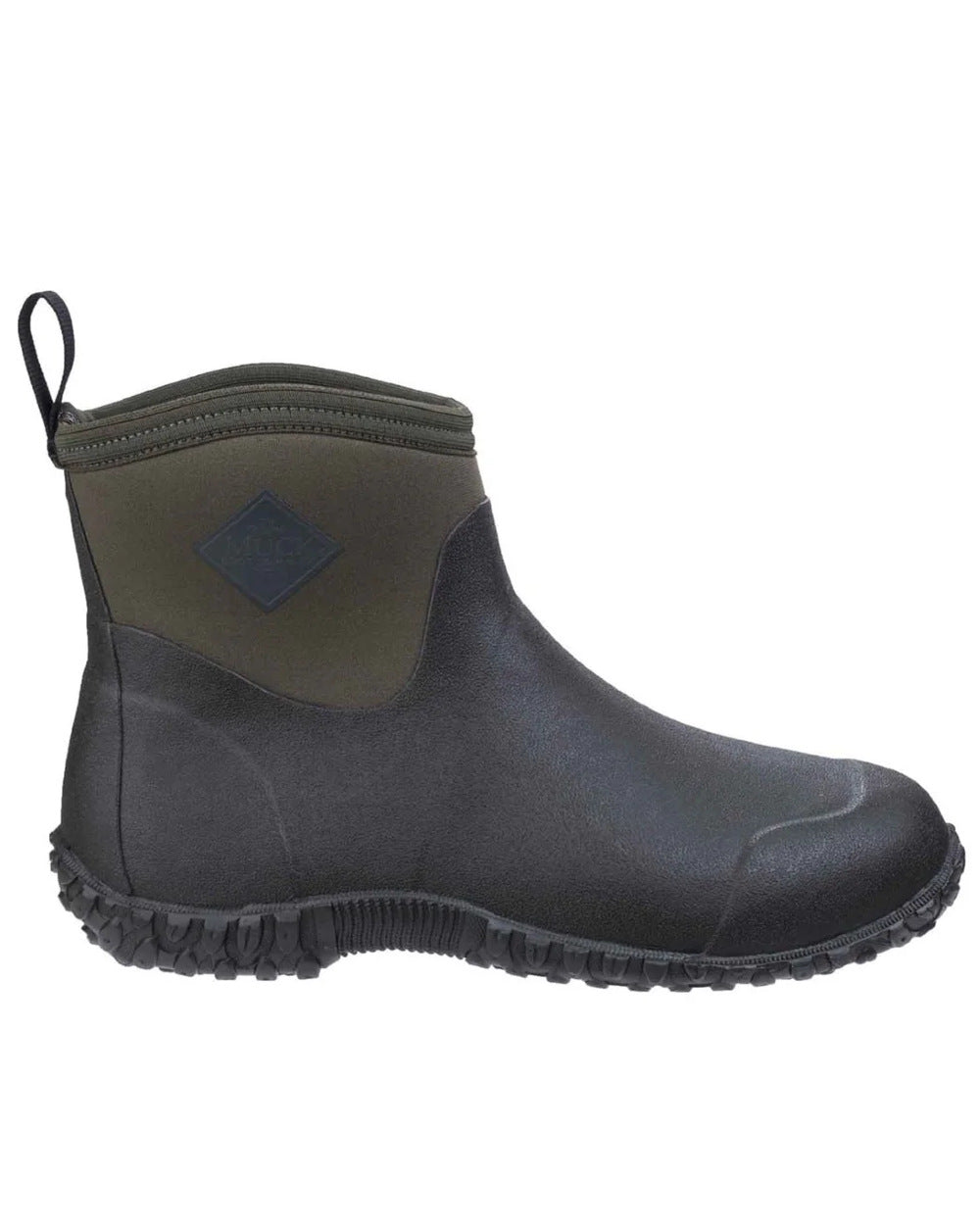 Moss Coloured Muck Boots Mens RHS Muckster II Ankle Boots On A White Background