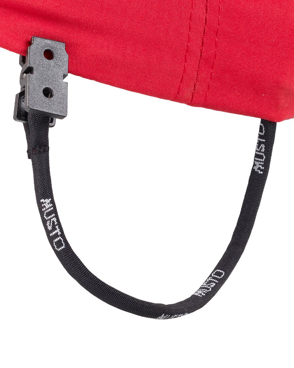 True Red Coloured Musto Corporate Fast Dry Cap On A White Background