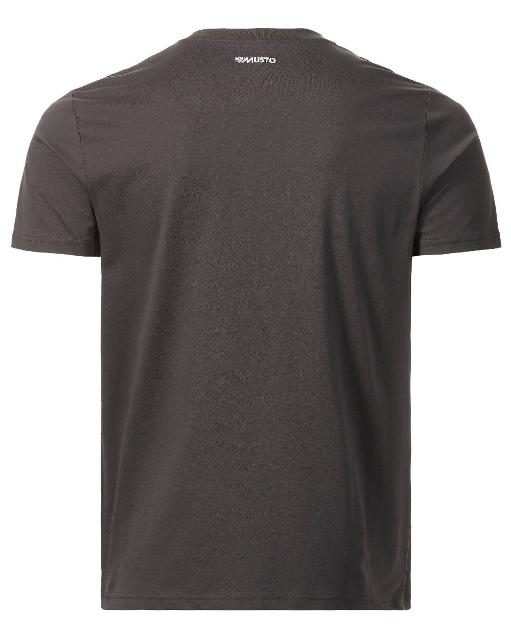 Carbon Coloured Musto Logo Tee On A White Background