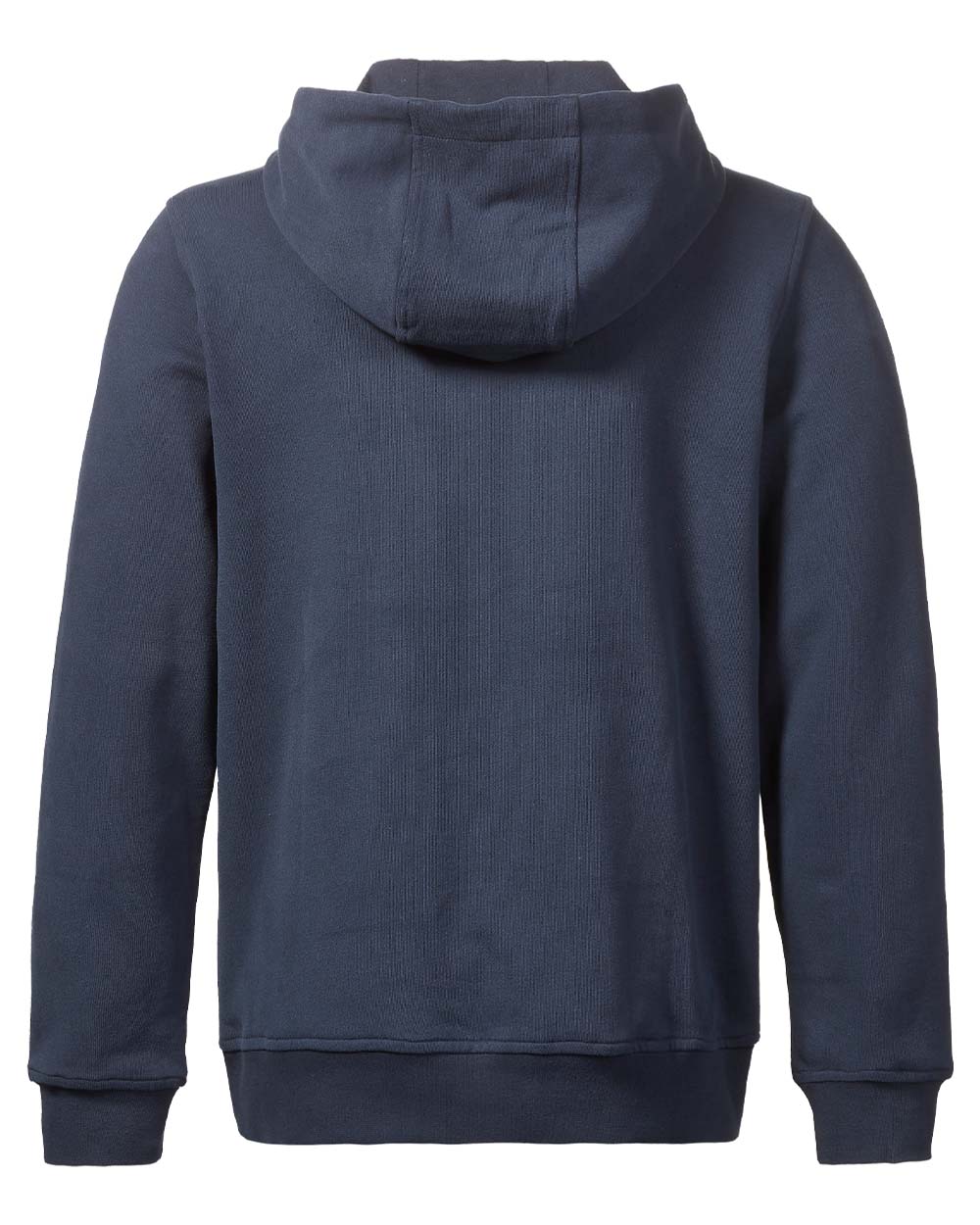 Navy coloured Musto Mens Logo Hoodie on White background