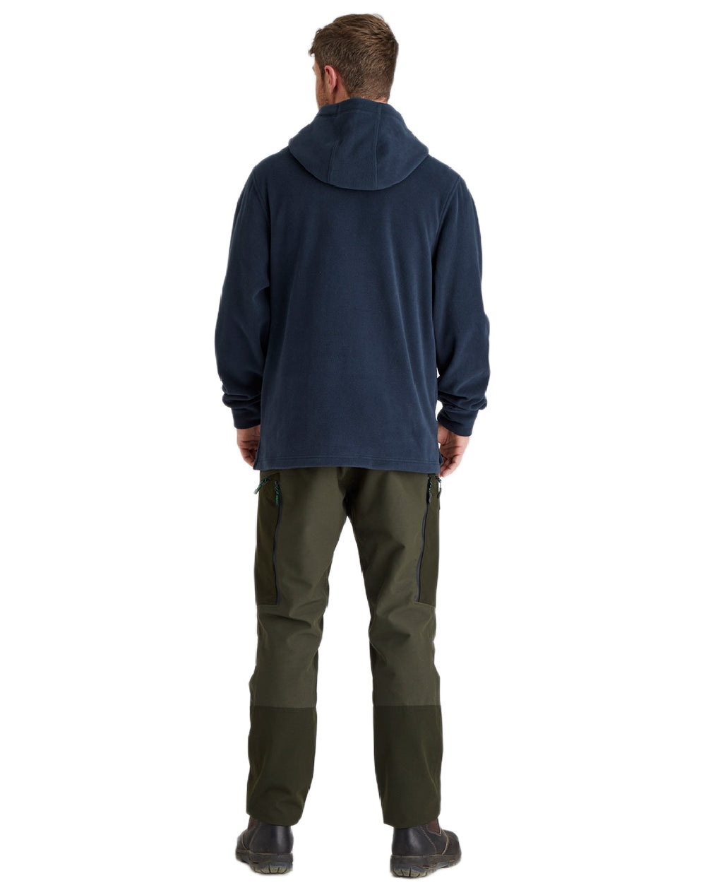 Navy Coloured Ridgeline Ballistic Hoodie On A White Background