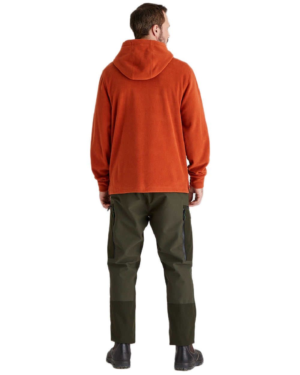 Russet Coloured Ridgeline Ballistic Hoodie On A White Background