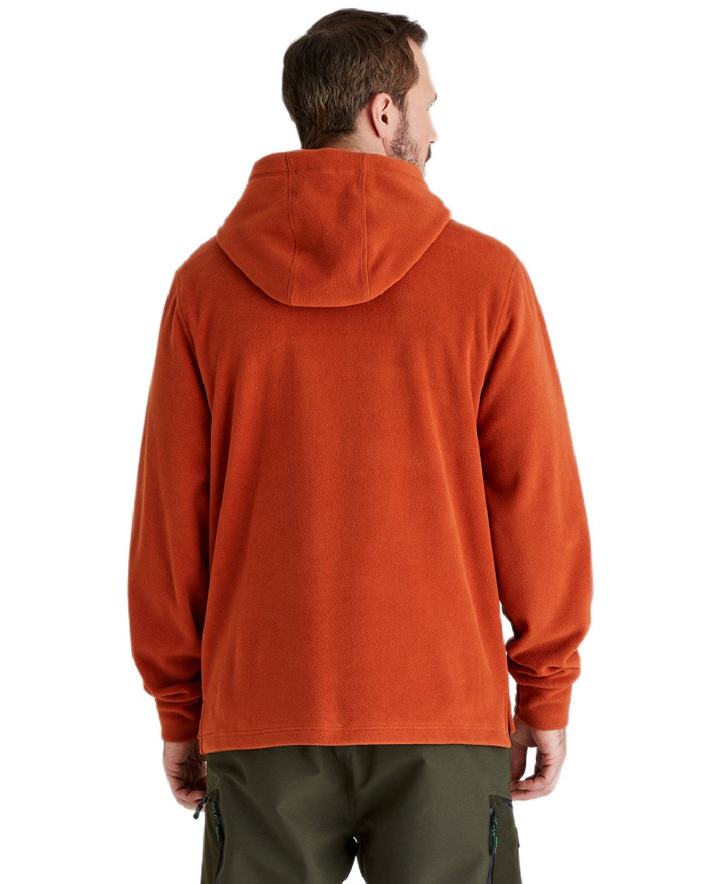 Russet Coloured Ridgeline Ballistic Hoodie On A White Background