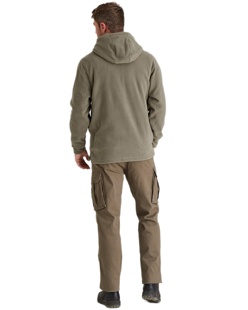 Smokey Olive Coloured Ridgeline Ballistic Hoodie On A White Background