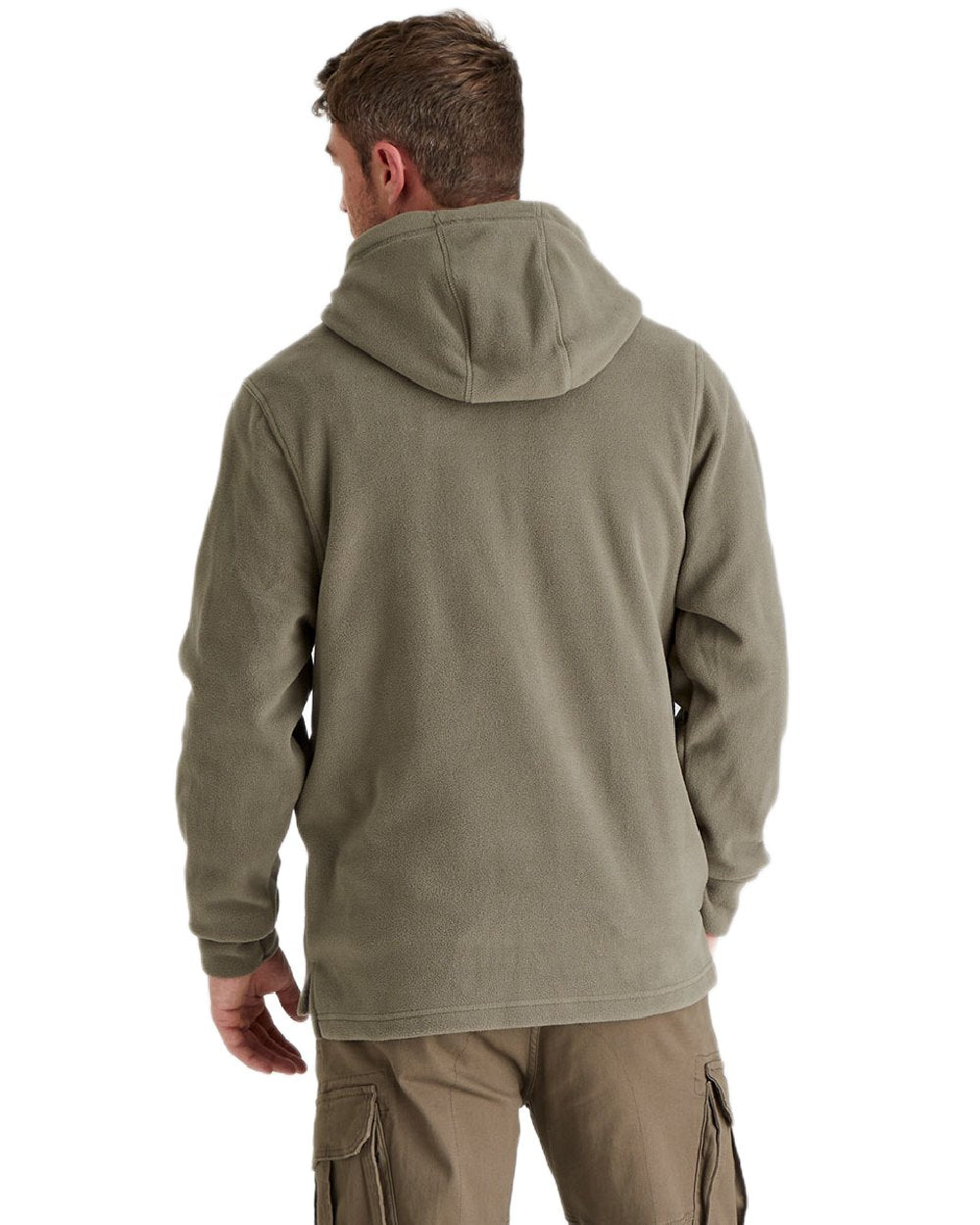 Smokey Olive Coloured Ridgeline Ballistic Hoodie On A White Background