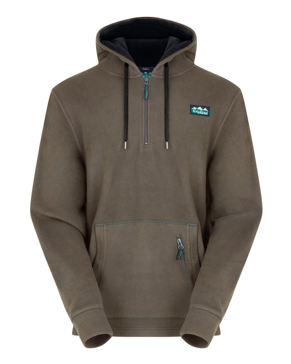 Smokey Olive Coloured Ridgeline Ballistic Hoodie On A White Background