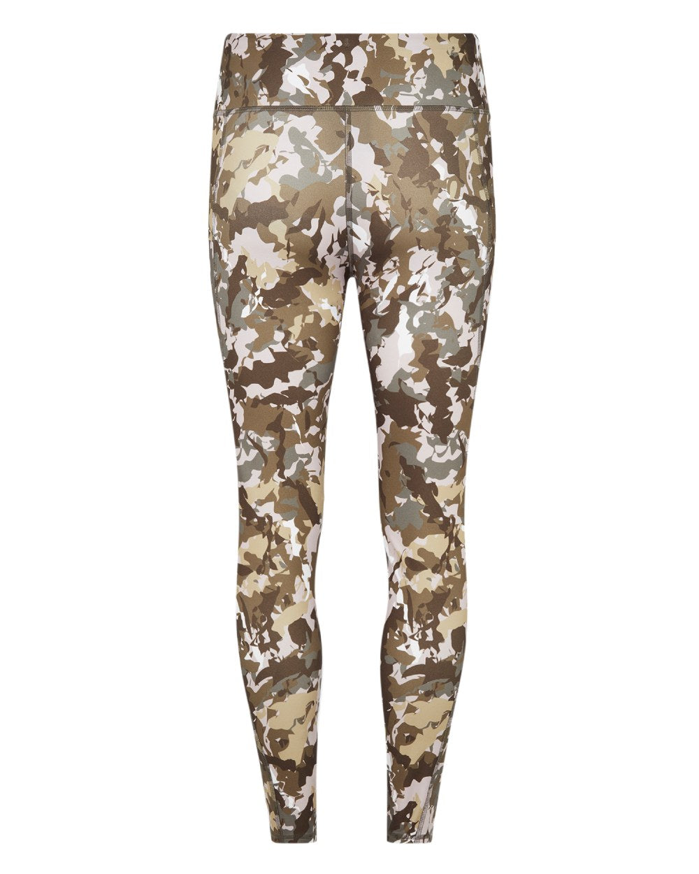 BDU Camo Coloured Ridgeline Womens Infinity Leggings On A White Background