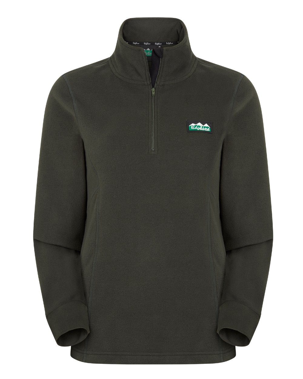 Deep Forest Coloured Ridgeline Womens Narvik Fleece On A White Background