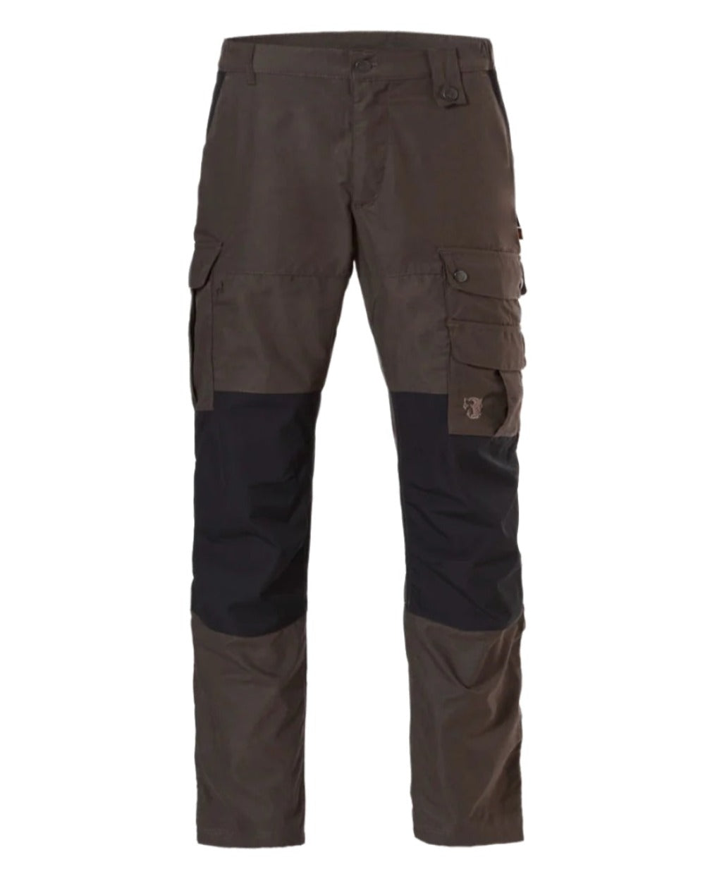 Green/Black coloured Rovince Mens Duofit Trousers on white background