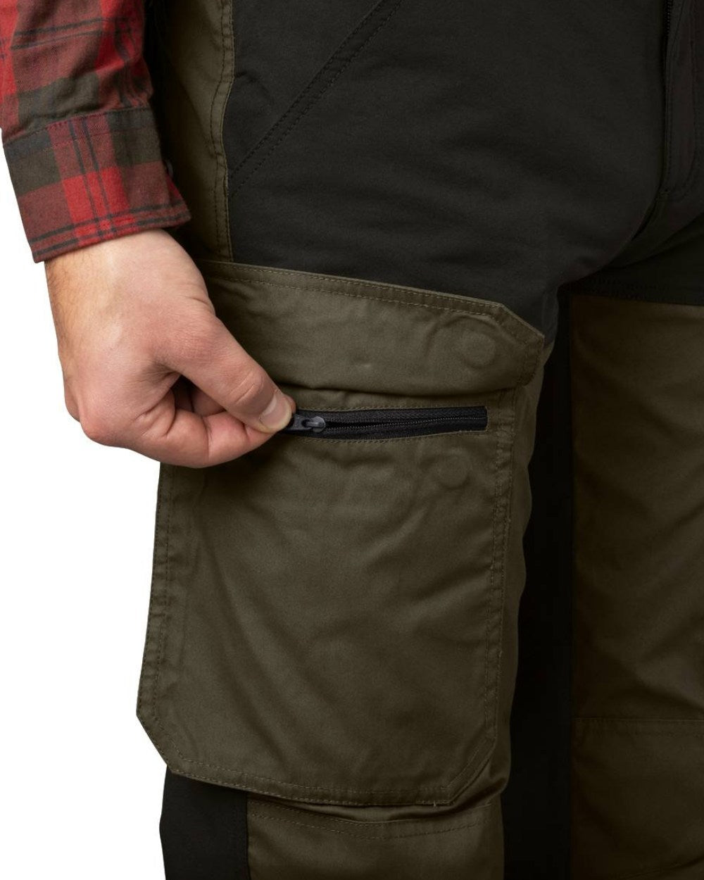 Grizzly Brown Meteorite Coloured Seeland Elm Trousers On A White Background
