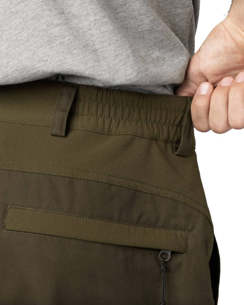 Light Pine Grizzly Brown Coloured Seeland Elm Trousers On A White Background