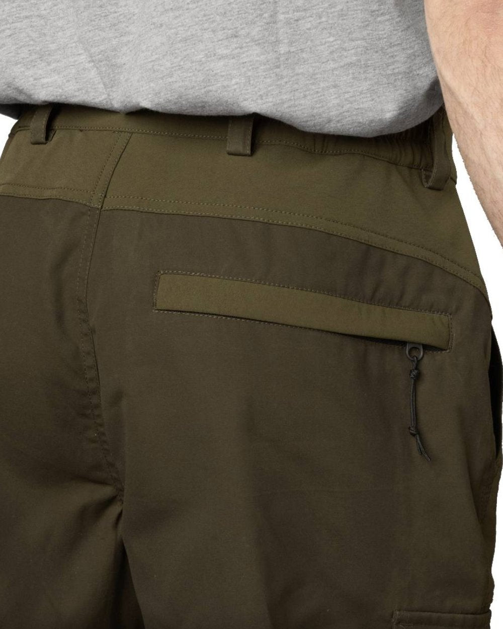 Light Pine Grizzly Brown Coloured Seeland Elm Trousers On A White Background