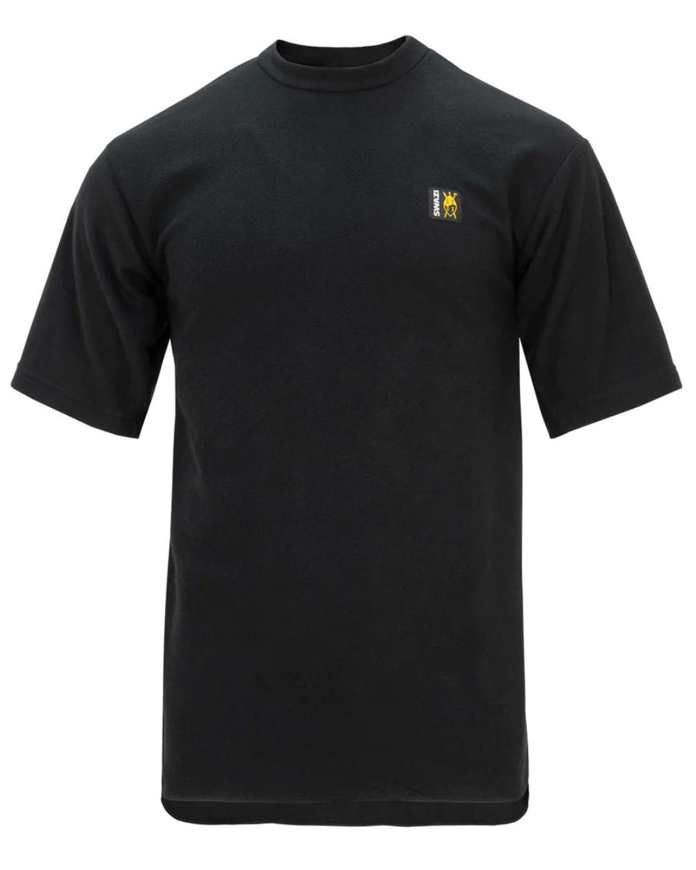 Black Coloured Swazi Micro Top On A White Background