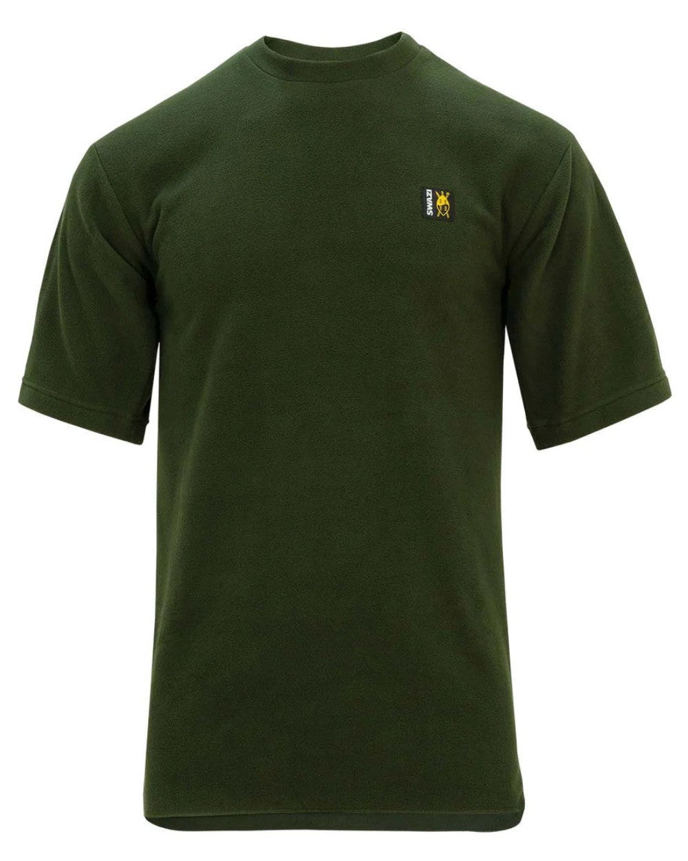 Olive Coloured Swazi Micro Top On A White Background