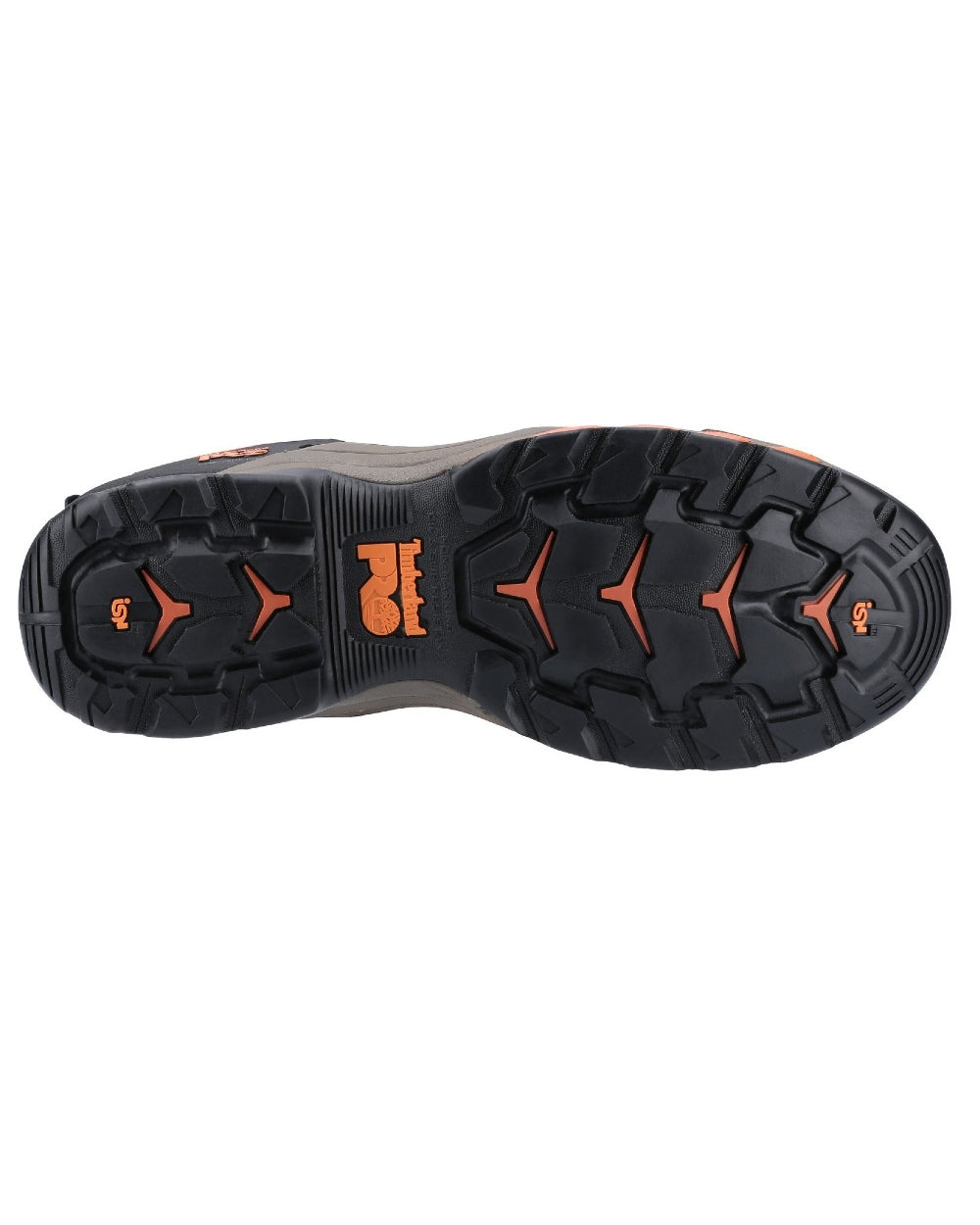 Brown/Orange Timberland Pro Hypercharge Composite Safety Toe Work Boots on white background
