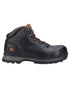 Black coloured Timberland Pro Splitrock XT Composite Safety Toe Work Boots on white background