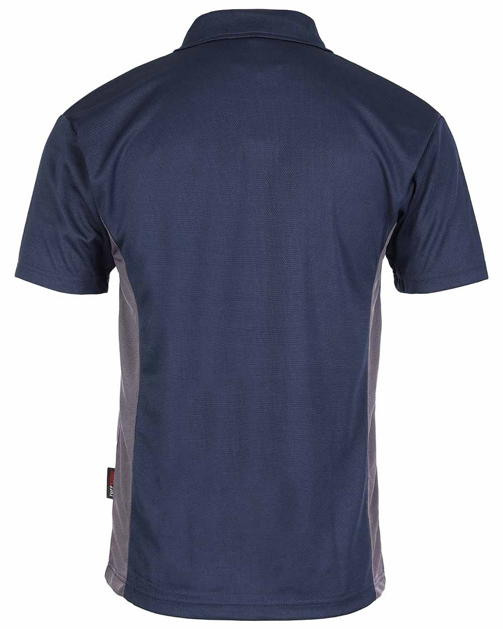 Navy Blue Coloured TuffStuff Elite Polo Shirt On A White Background