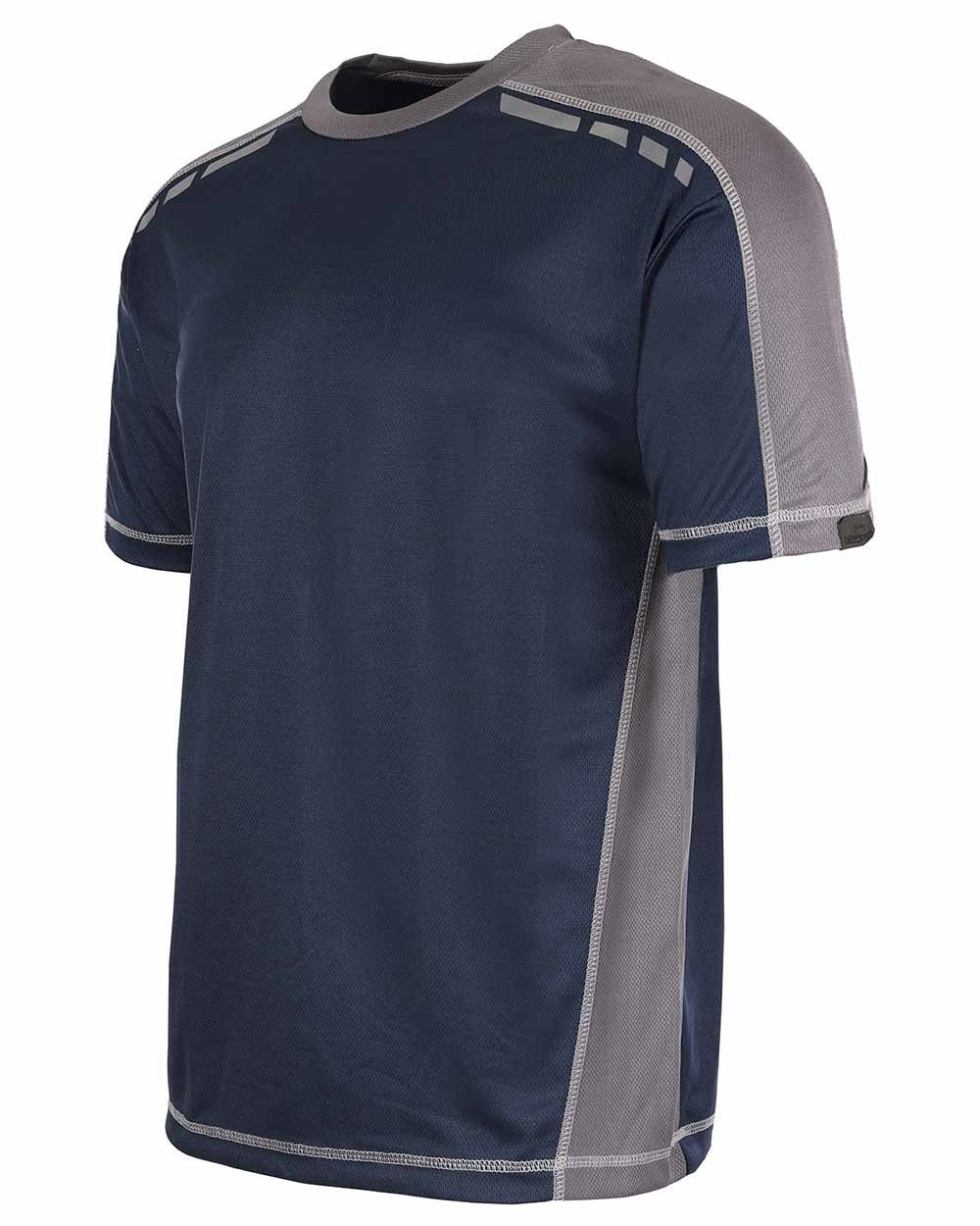 Navy Coloured TuffStuff Elite T-Shirt On A White Background