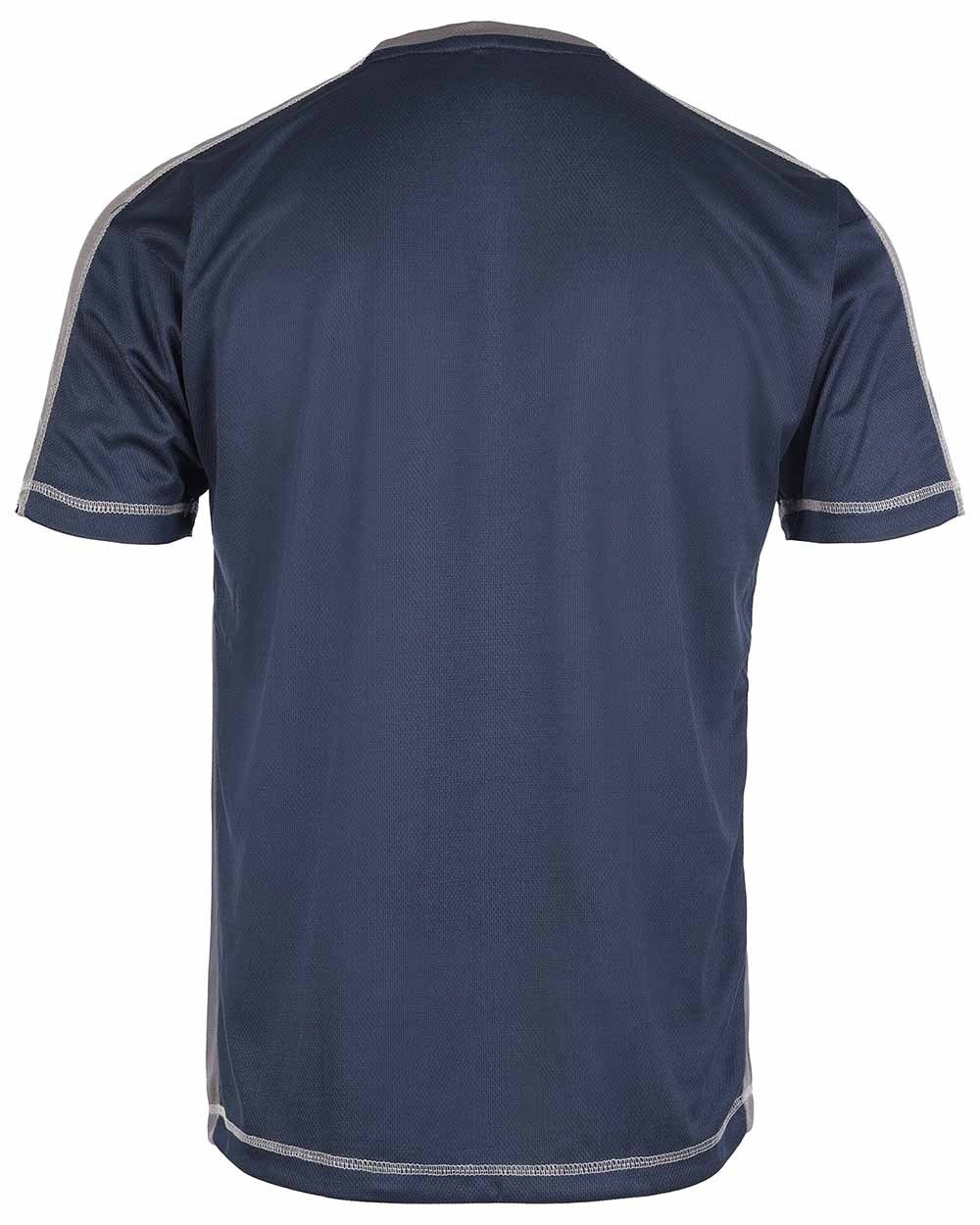 Navy Coloured TuffStuff Elite T-Shirt On A White Background