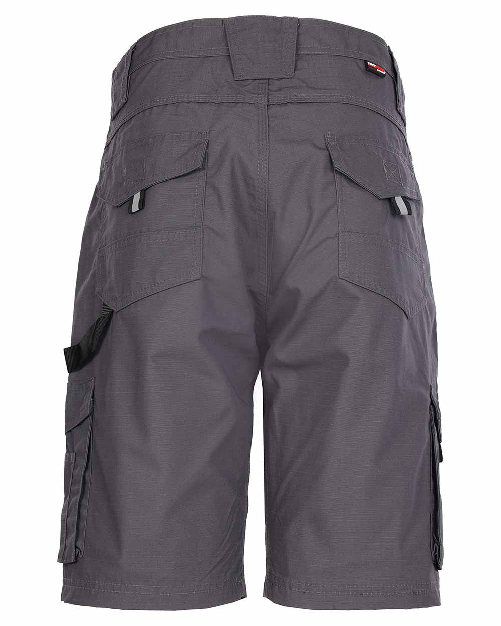 Grey Coloured TuffStuff Enduro Work Shorts On A White Background