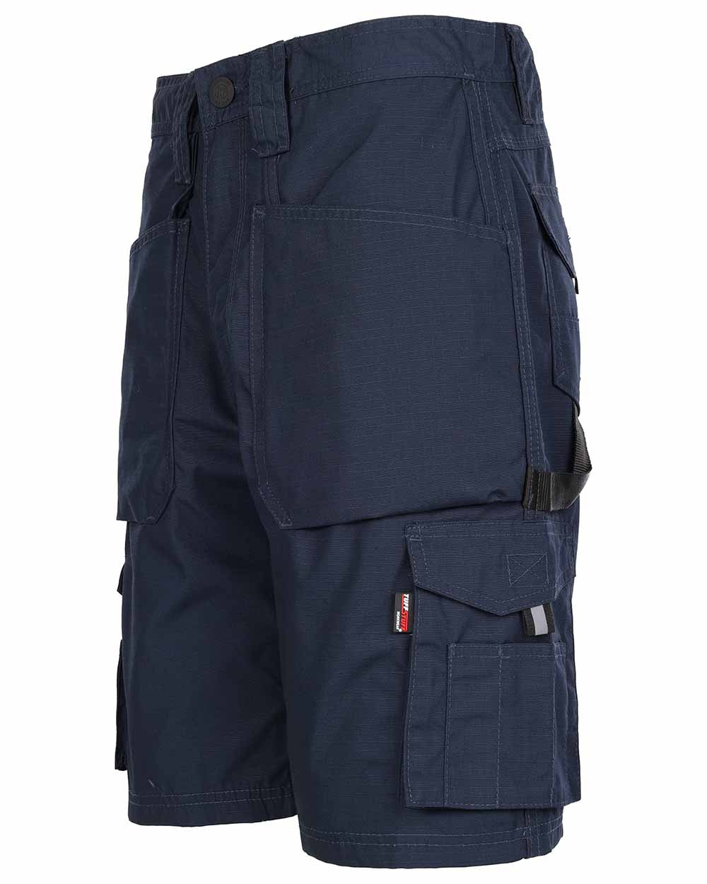 Navy Coloured TuffStuff Enduro Work Shorts On A White Background