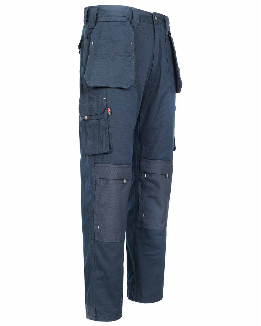 Navy Blue Coloured TuffStuff Extreme Work Trousers On A White Background