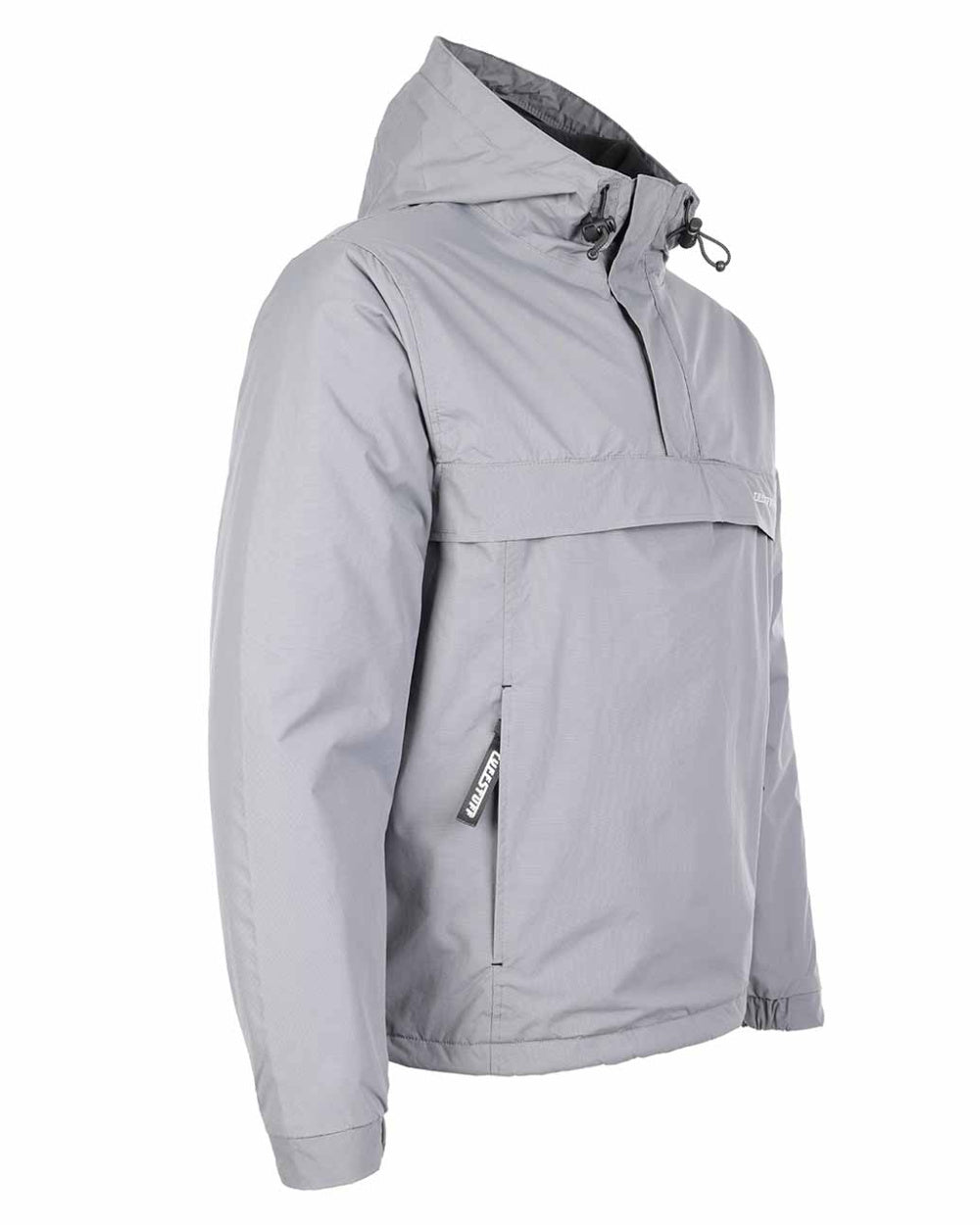 Grey Coloured TuffStuff Sutherland Waterproof Windbreaker Smock On A White Background
