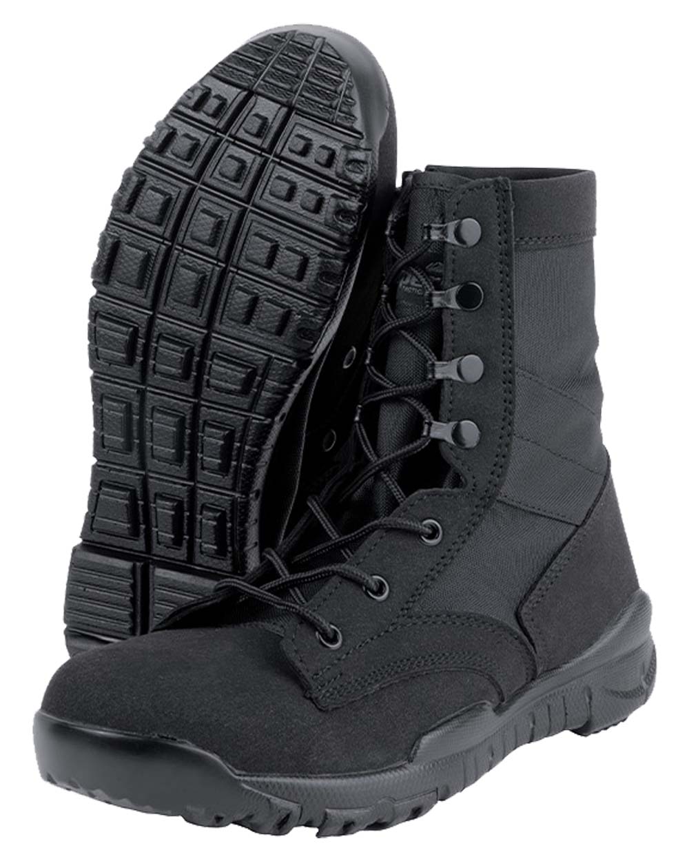 Black Coloured Viper Sneaker Boots on white background