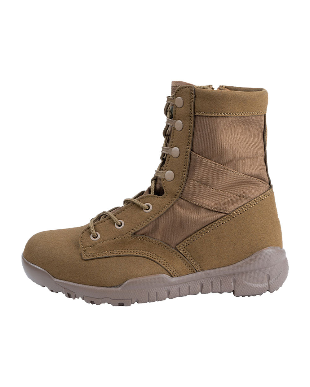 Coyote Coloured Viper Sneaker Boots on white background