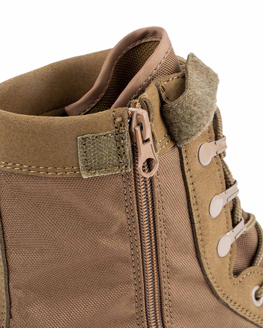 Coyote Coloured Viper Sneaker Boots on white background