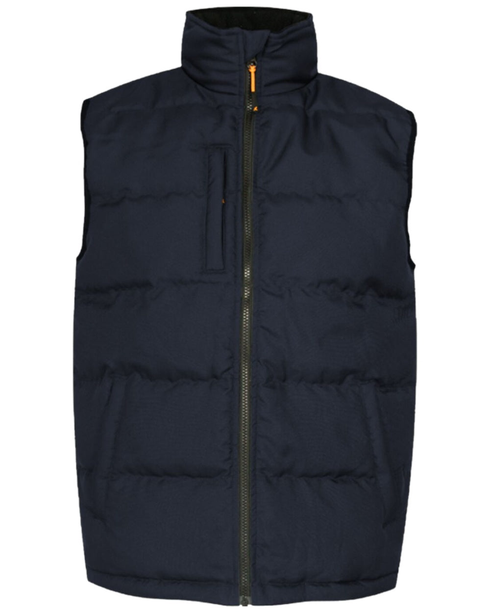 Navy Coloured Xpert Mens Core Padded Work Bodywarmer on White Background