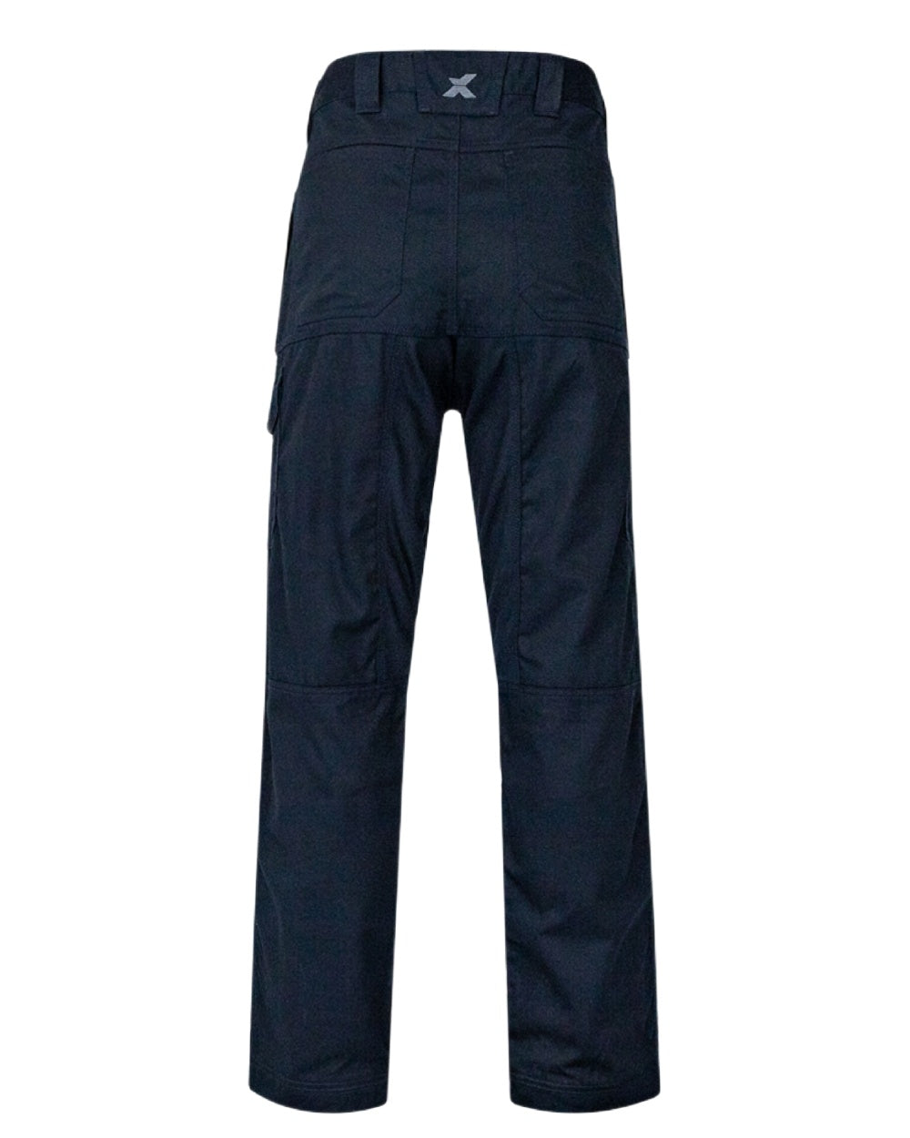 Navy Coloured Xpert Mens Core Work Trousers on White Background