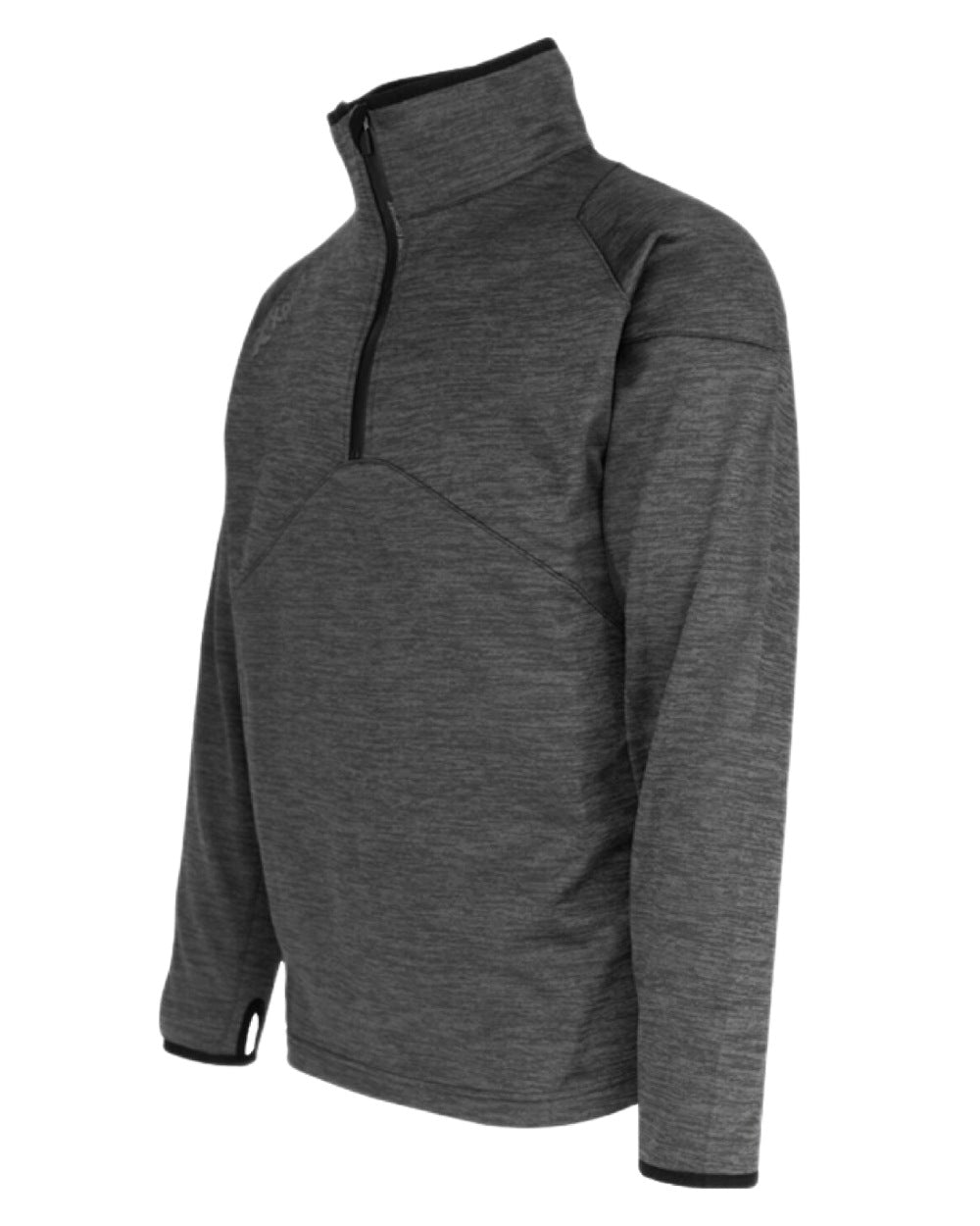 Grey Coloured Xpert Mens Pro Half Zip Tech Fleece on White Background