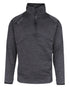 Grey Coloured Xpert Mens Pro Half Zip Tech Fleece on White Background